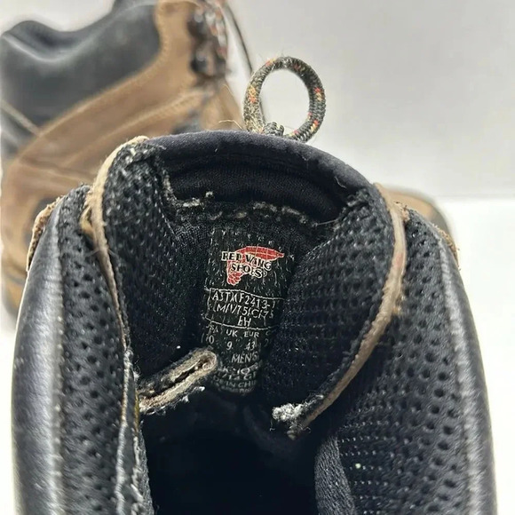 Red Wing Boots Steel Toe Boot Work Shoes Lace Up Waterproof Brown Mens Size 10 D - Picture 9 of 12